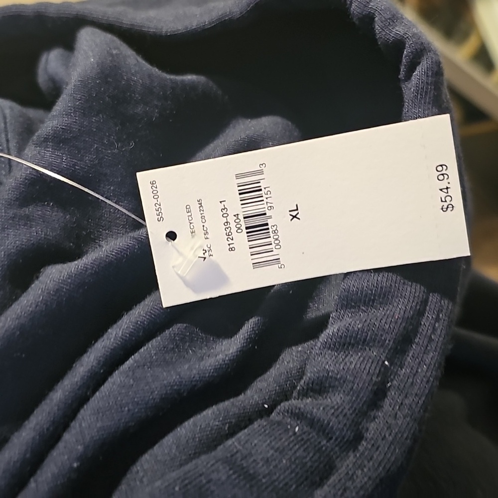 BANANA REPUBLIC blue hoodie... size XL....NEW! - Picture 6 of 10